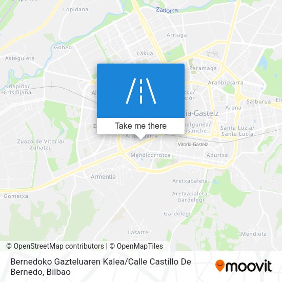 Bernedoko Gazteluaren Kalea / Calle Castillo De Bernedo map