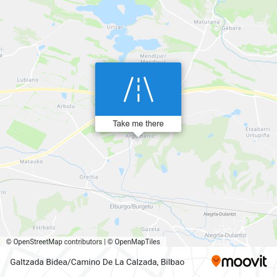 Galtzada Bidea / Camino De La Calzada map
