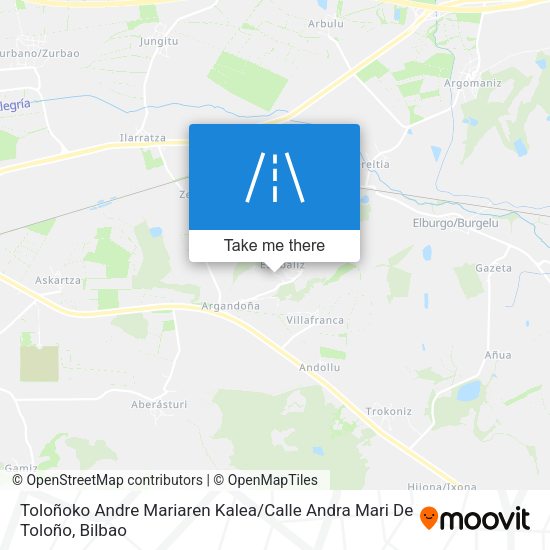 Toloñoko Andre Mariaren Kalea / Calle Andra Mari De Toloño map