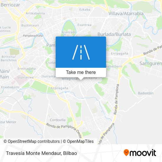 Travesía Monte Mendaur map