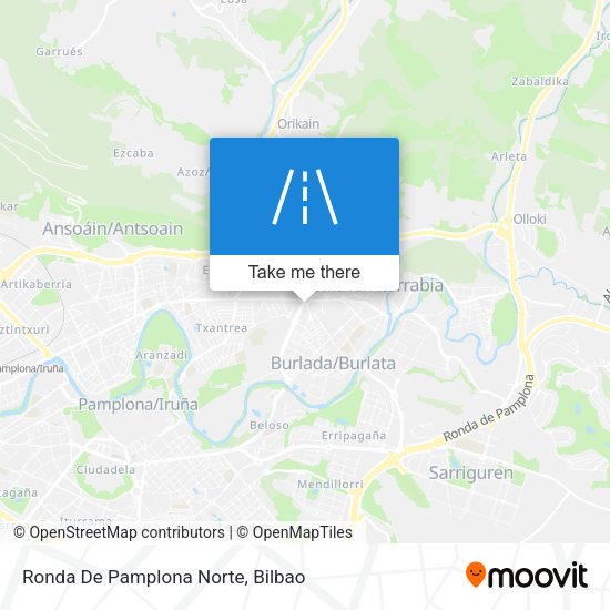 Ronda De Pamplona Norte map