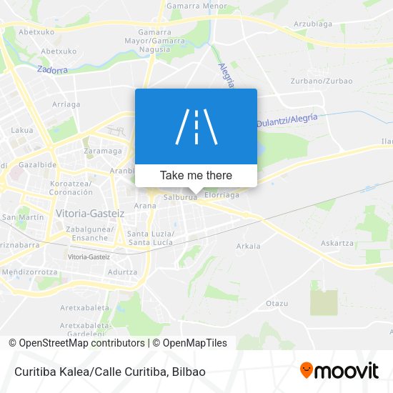 Curitiba Kalea/Calle Curitiba map