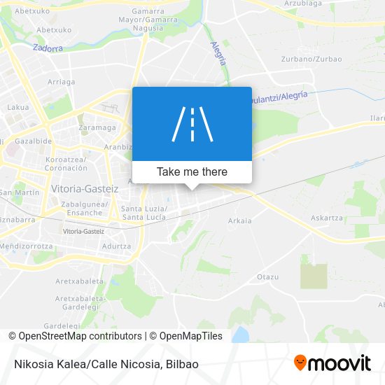 Nikosia Kalea/Calle Nicosia map