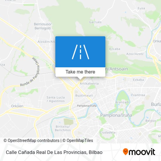 Calle Cañada Real De Las Provincias map