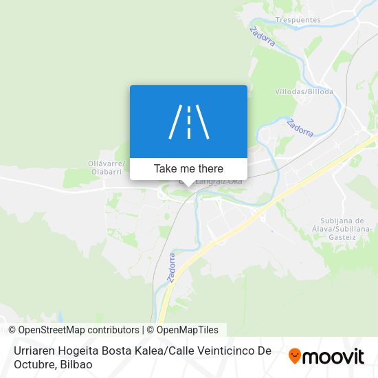Urriaren Hogeita Bosta Kalea / Calle Veinticinco De Octubre map
