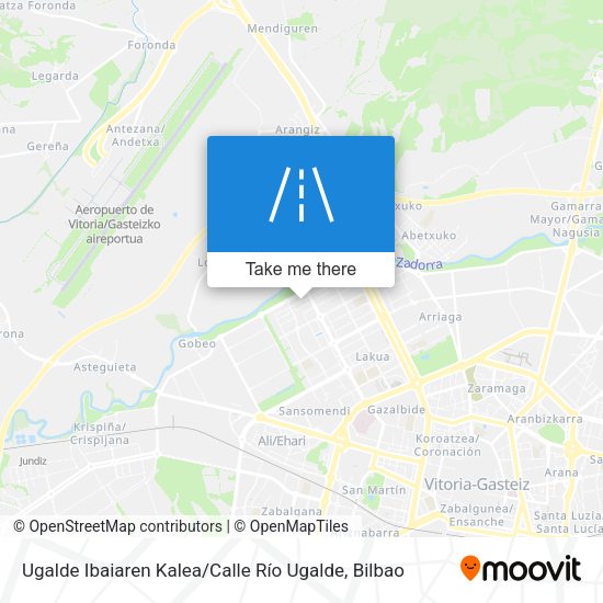 Ugalde Ibaiaren Kalea / Calle Río Ugalde map