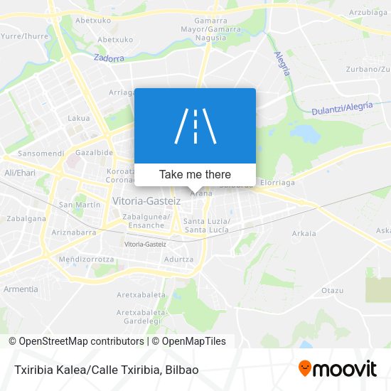 Txiribia Kalea/Calle Txiribia map