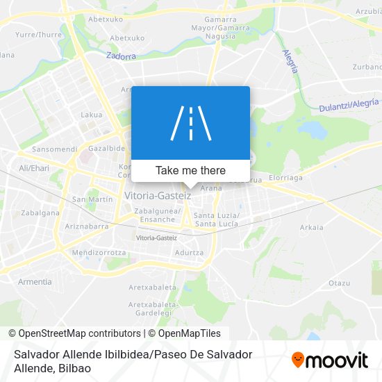 Salvador Allende Ibilbidea / Paseo De Salvador Allende map