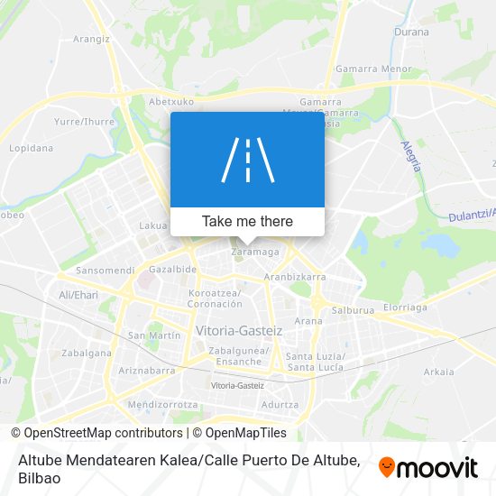 Altube Mendatearen Kalea / Calle Puerto De Altube map