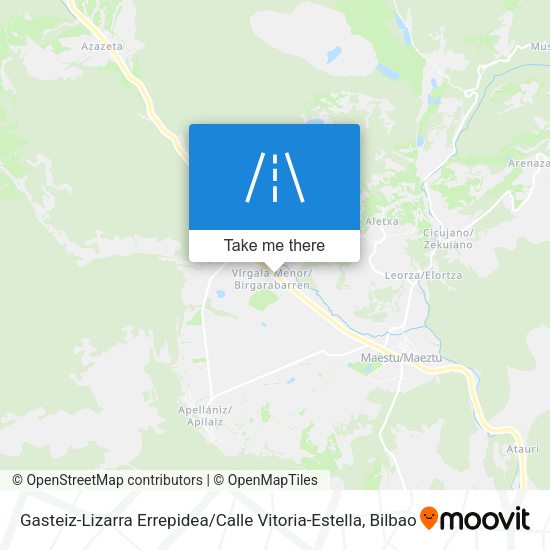 Gasteiz-Lizarra Errepidea / Calle Vitoria-Estella map