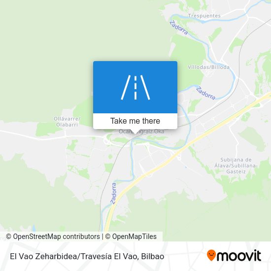 El Vao Zeharbidea / Travesía El Vao map