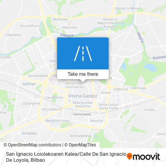 San Ignacio Loiolakoaren Kalea / Calle De San Ignacio De Loyola map