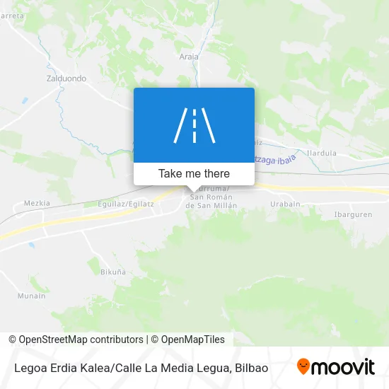 Legoa Erdia Kalea / Calle La Media Legua map