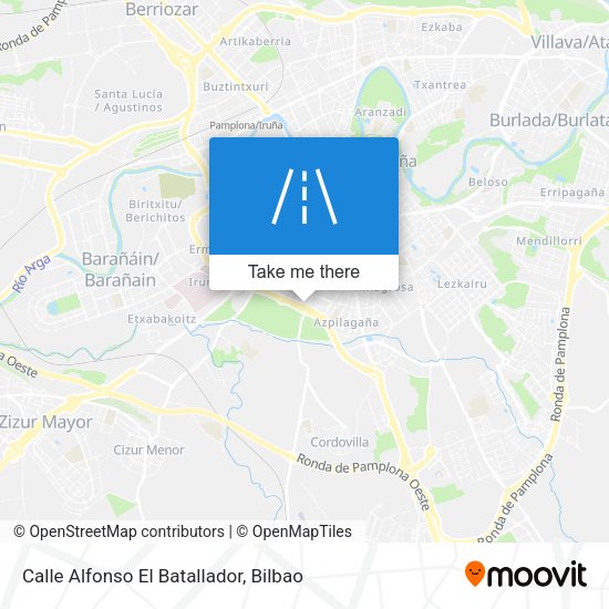 Calle Alfonso El Batallador map