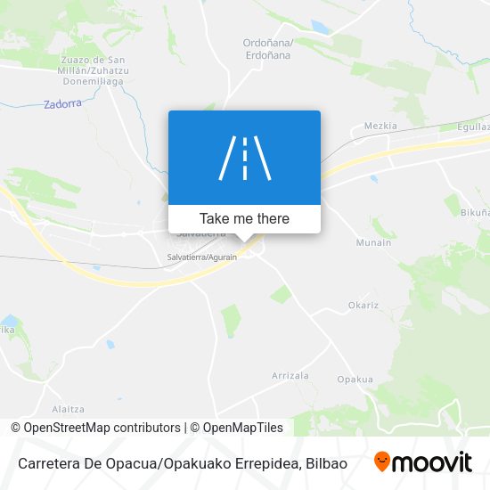 Carretera De Opacua / Opakuako Errepidea map