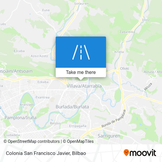 Colonia San Francisco Javier map