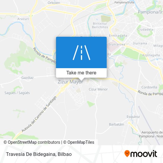 Travesía De Bidegaina map