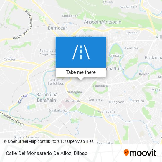 Calle Del Monasterio De Alloz map