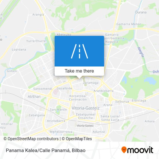Panama Kalea/Calle Panamá map