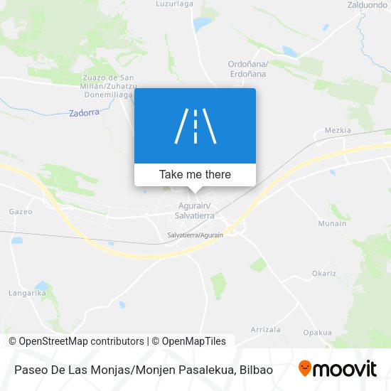 Paseo De Las Monjas / Monjen Pasalekua map