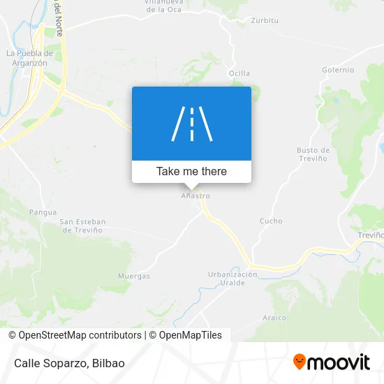 Calle Soparzo map