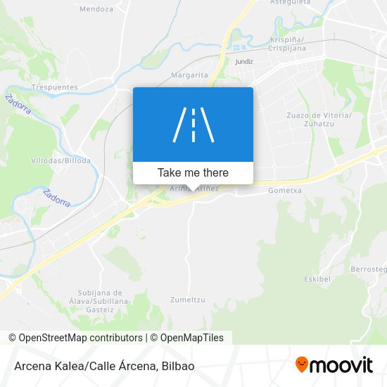 Arcena Kalea/Calle Árcena map