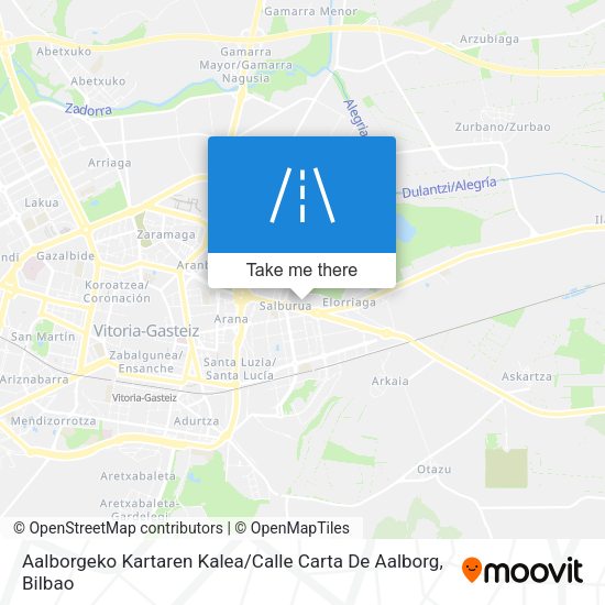 Aalborgeko Kartaren Kalea / Calle Carta De Aalborg map