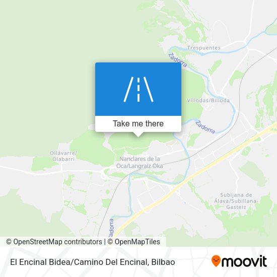 El Encinal Bidea / Camino Del Encinal map