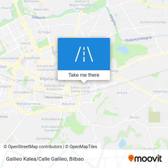 Galileo Kalea/Calle Galileo map