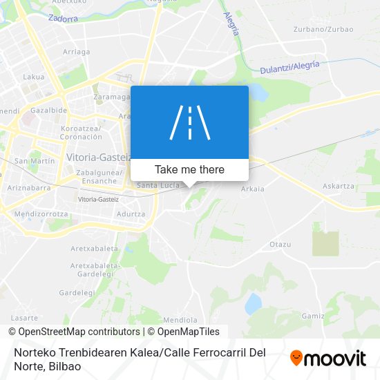 Norteko Trenbidearen Kalea / Calle Ferrocarril Del Norte map