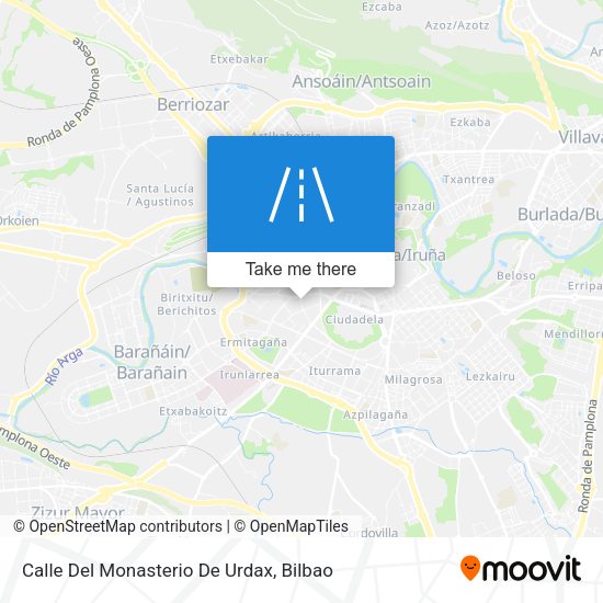 Calle Del Monasterio De Urdax map