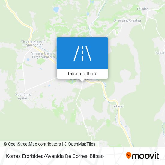 Korres Etorbidea / Avenida De Corres map