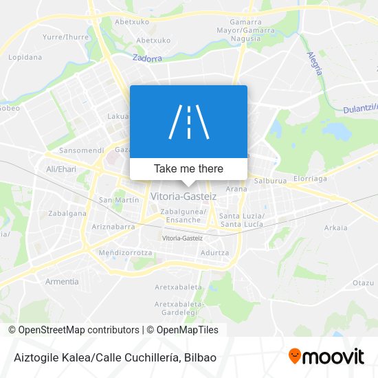 Aiztogile Kalea / Calle Cuchillería map