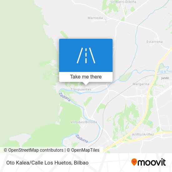Oto Kalea/Calle Los Huetos map