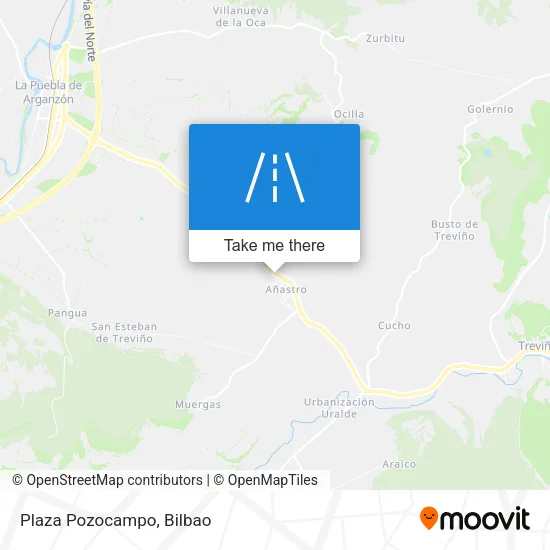 Plaza Pozocampo map