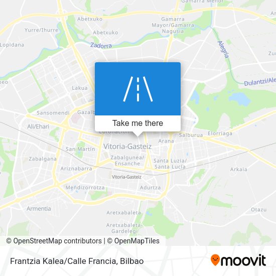 Frantzia Kalea/Calle Francia map