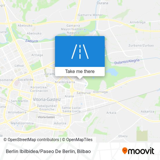 Berlin Ibilbidea / Paseo De Berlín map