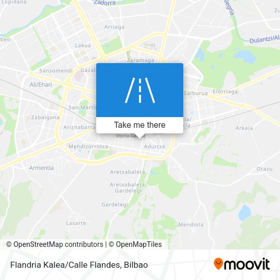 Flandria Kalea/Calle Flandes map
