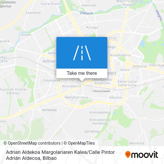 Adrian Aldekoa Margolariaren Kalea / Calle Pintor Adrián Aldecoa map