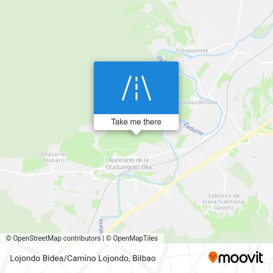 Lojondo Bidea/Camino Lojondo map