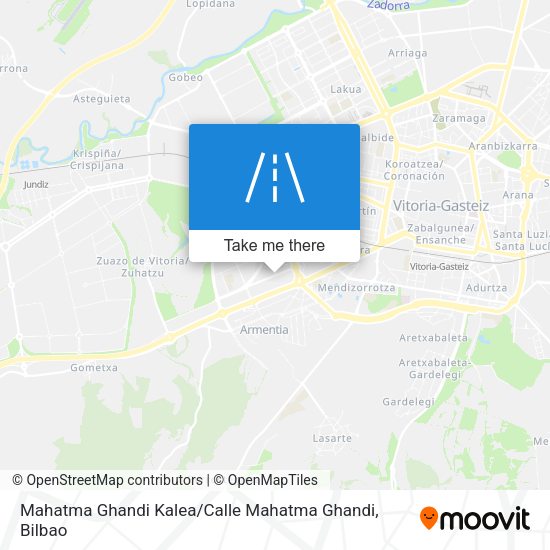 Mahatma Ghandi Kalea / Calle Mahatma Ghandi map