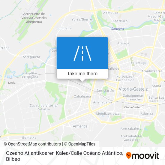 Ozeano Atlantikoaren Kalea / Calle Océano Atlántico map