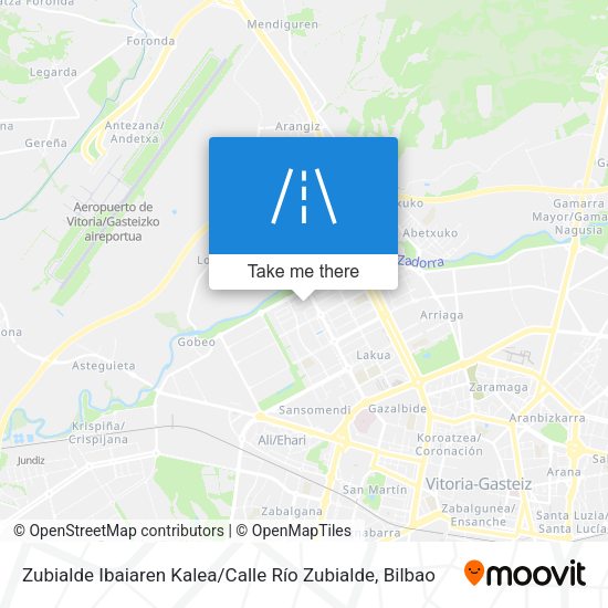 Zubialde Ibaiaren Kalea / Calle Río Zubialde map