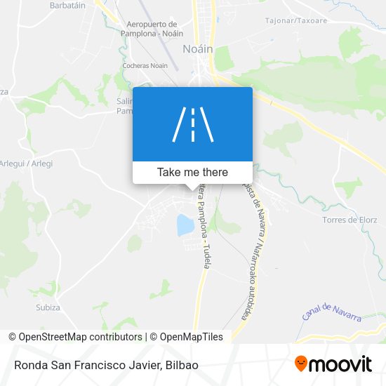 Ronda San Francisco Javier map