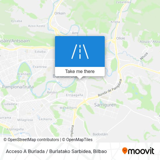 Acceso A Burlada / Burlatako Sarbidea map