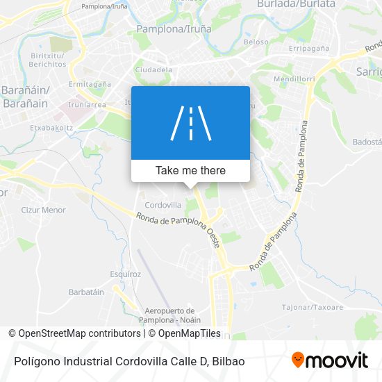 Polígono Industrial Cordovilla Calle D map