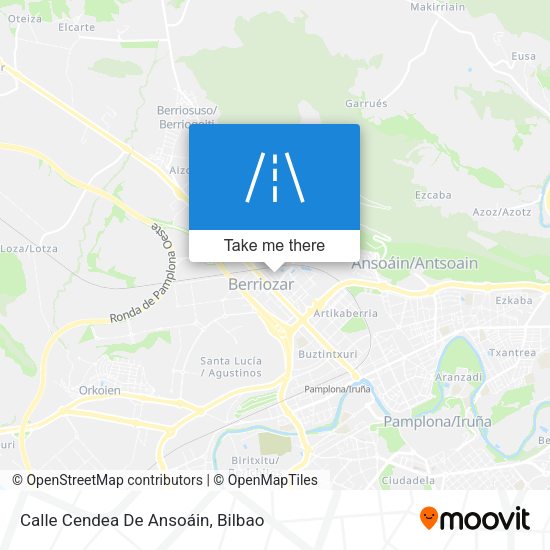 Calle Cendea De Ansoáin map