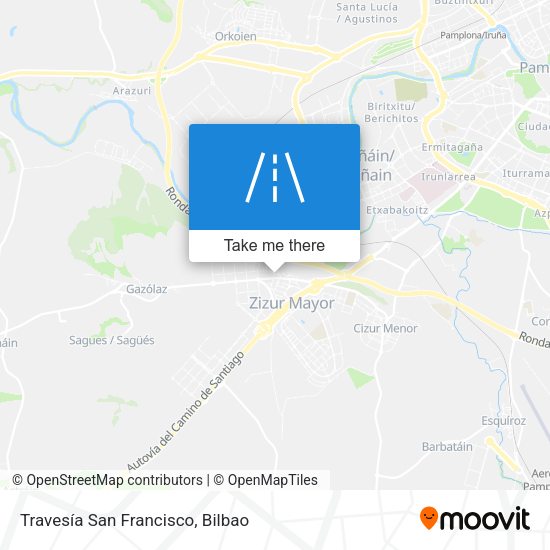 Travesía San Francisco map