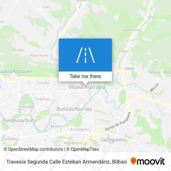 Travesía Segunda Calle Esteban Armendáriz map