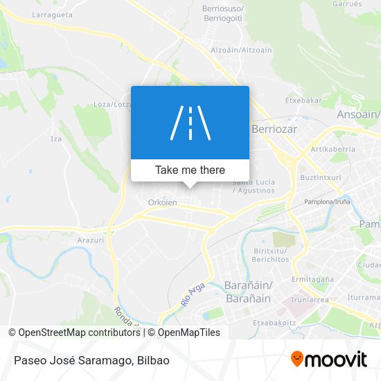 Paseo José Saramago map